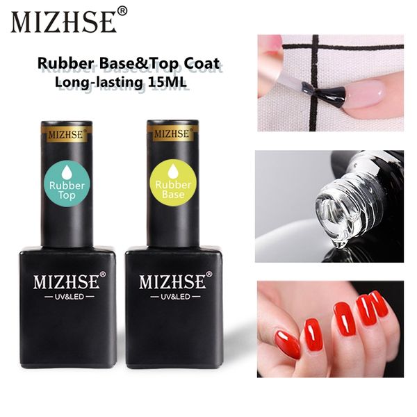 

mizhse 15ml uv led nail gel rubber base no wipe matte coat pure glitter color uv gel lacquer non cleansing varnis, Red;pink