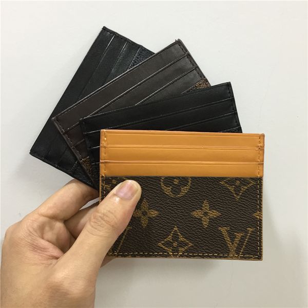 

De igner card holder wallet men women luxury card holder handbag leather card holder black pur e mall wallet de igner pur e 8877674