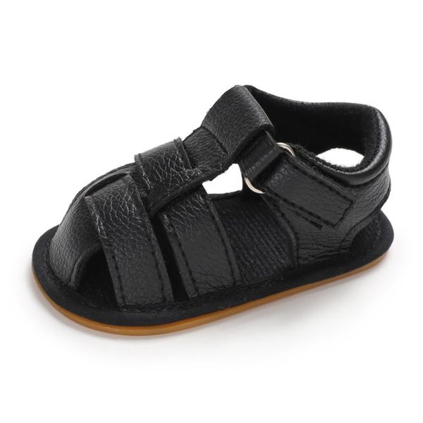 

toddler soft soled first walkers baby shoes summer baby boys breathable anti-slip pu shoes sandals