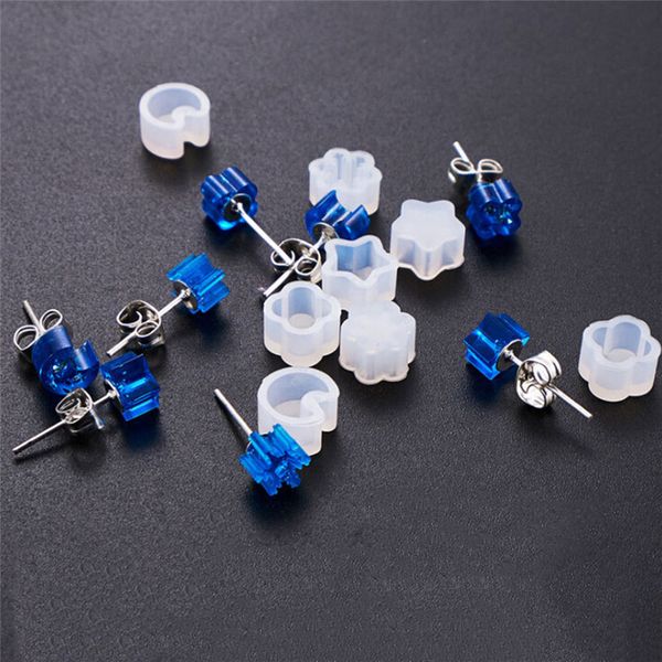 

diy siliconecasting mould craft tool earring ear stud mold making jewelry resin