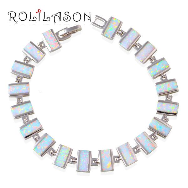 

luxury wedding bracelets wholesale & retail white & orange fire opal stamped sterling silver stamped birthday gifts ob059, Golden;silver
