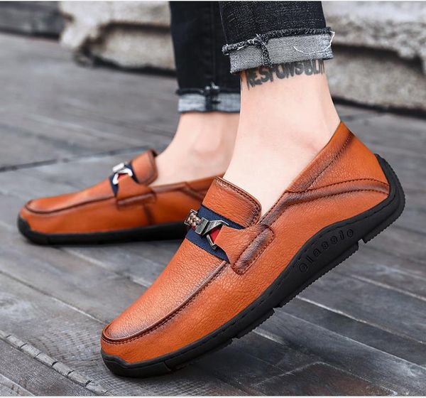 

new fashion men's shoes trend korean casual shoes fashion shoes, Black