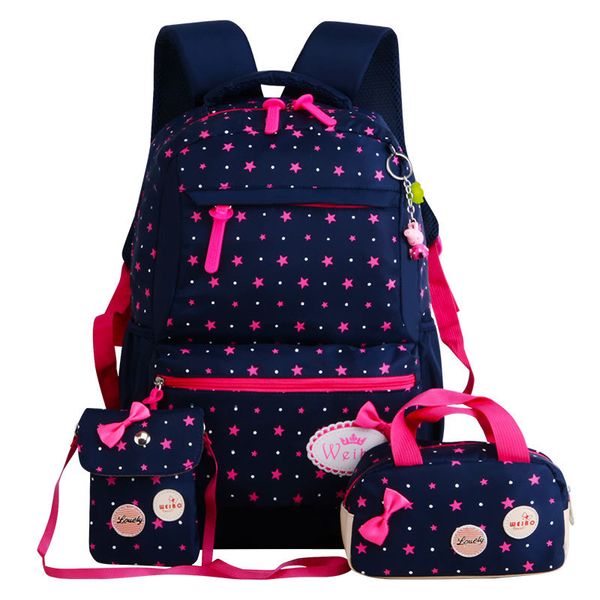 

star printing children school bags for girls teenagers backpacks kids orthopedics schoolbags backpack mochila infantil