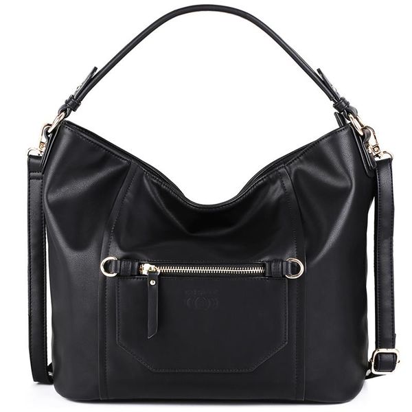 

elegant black ladies female messenger bag handbag large capacity embossed pu leather shoulder bag for women girls
