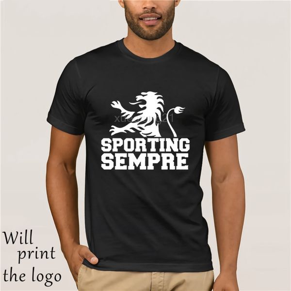 

sporting portugal sporting lisbona club t shirt camiseta club de portugal leone fan t-shirt ronaldo figo, White;black