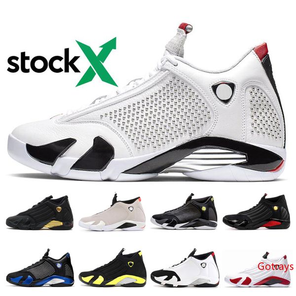 

stock-x men basketball shoes 14 candy cane thunder reverse black ferrar black gold university red blue suede varsity royal sport sneakers