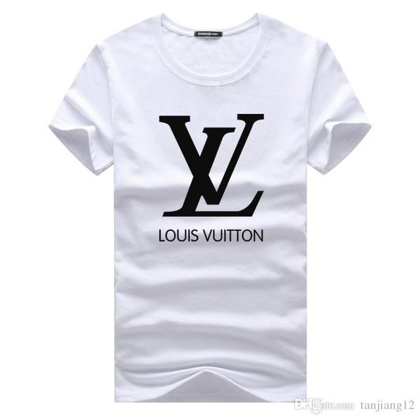 

G8 13 loui vuitton ummer treet wear europe pari fa hion men big broken hole cotton t hirt ca ual, White;black