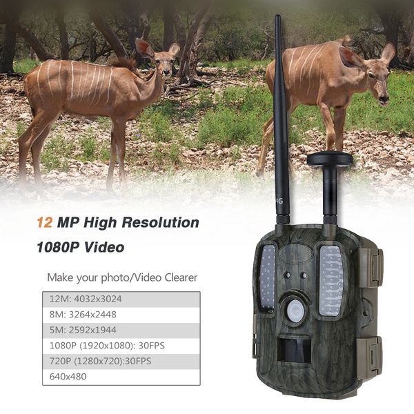 

forest ghost scout guard hunting camera trail bl480lp 12mp 2g/3g/4g wildcamera p traps video game camera for hunting