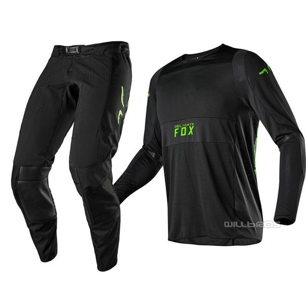 

2019 naughty men's pro circuit black gear set motocross dirtbike riding mx sx off-road atv jersey pant combo