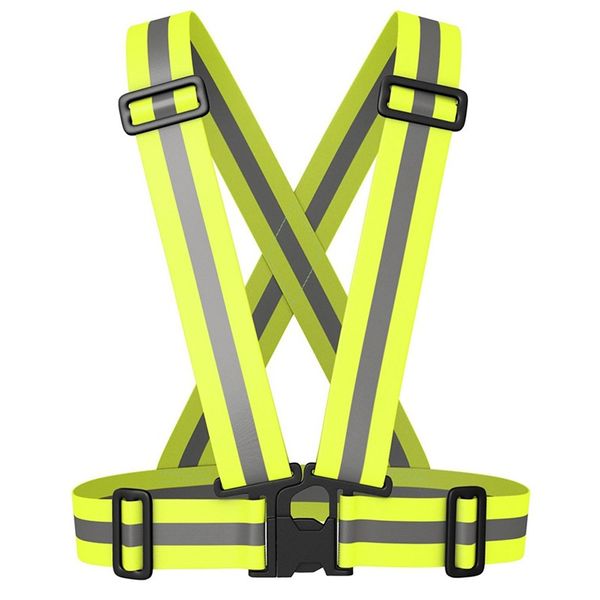 

night riding running reflective vest elastic