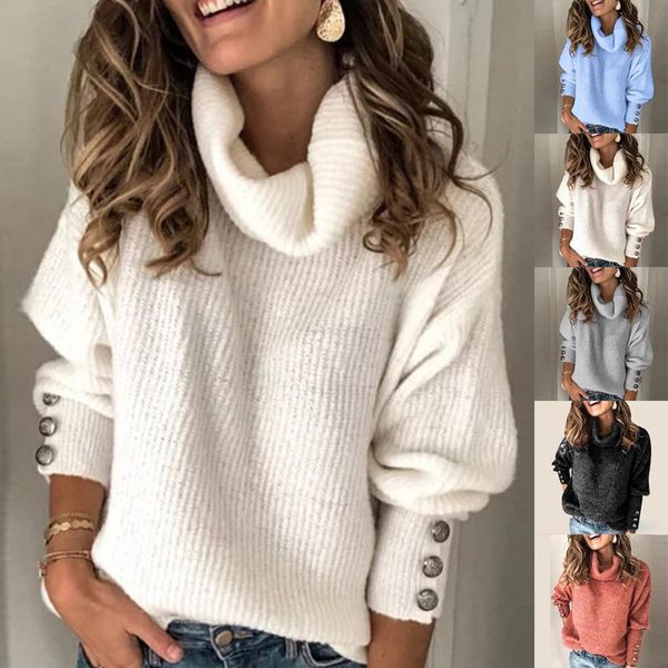 

shujin winter turtleneck sweater women loose warm pullover casual female sweater autumn solid long sleeve lady knitted sweaters, White;black