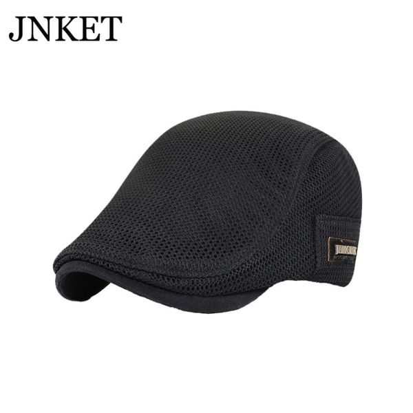 

jnket новый мужской береты hat фуражке повседневный утконос cap открытый спорт sunhat summer hat mesh регулируемый размер, Blue;gray