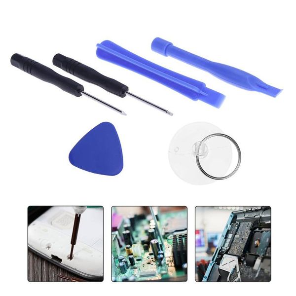 

6 in 1 cell phone screen opening pry mobile phone repair tool kit screwdriver tool set for iphone samsung hand tools opening set