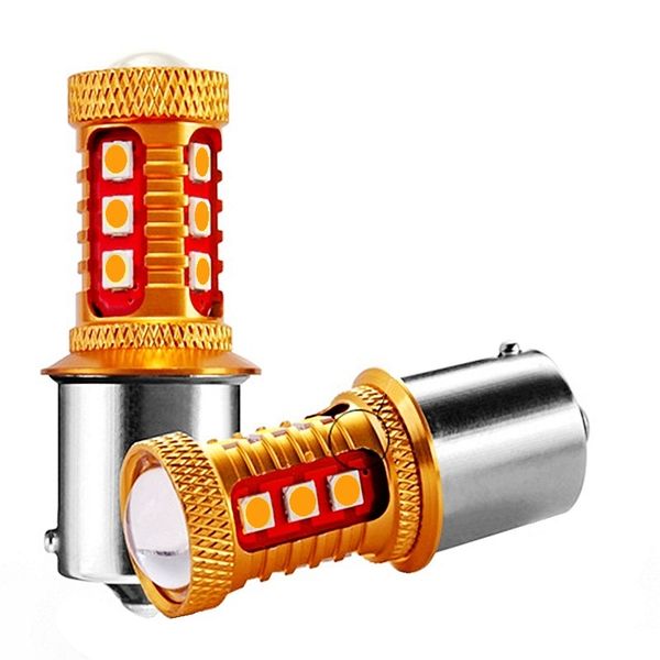 

2pcs 1156py 7507 py21w bau15s super bright 1000lm 3030 led car rear direction indicator lamp auto front turn signals light amber