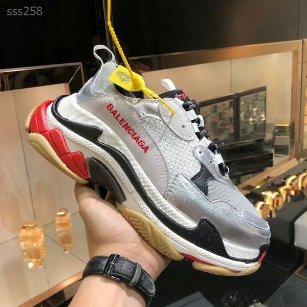 

2020 new fashion europe and america sneaker breathable casual dad shoes for men's women beige black sports shoe size 35-45