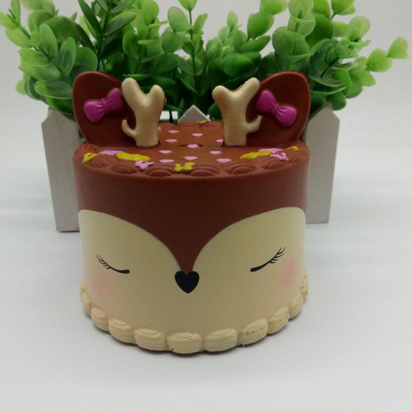 

simulation deer cake shop window model decoration pu slow rebound squishy toy child play house toy