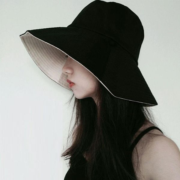 

harajuku bucket hat men women k bob outdoor beach sun hat black yellow fashion folding panama fishing fisherman oc620, Blue;gray