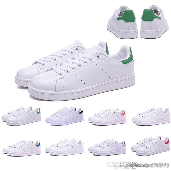 

new designer smith shoes originals casual shoes for mens womens sports sneaker stan trainers black white red green size 36-45