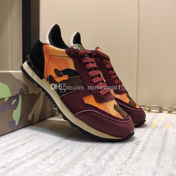 

women men star studded shoes mesh leather camouflage studded shoes combo stars rock runner metallic lace-up shoes rock studs 36-46, Black