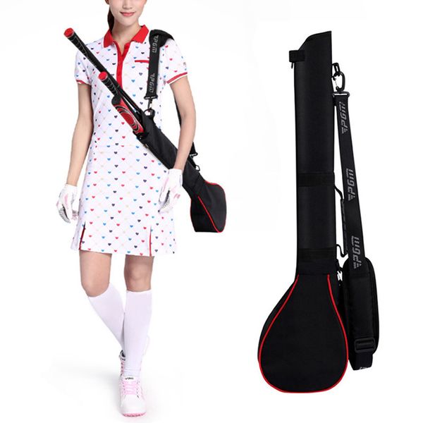 

men woman golf bags golf gun bag package pgm soft foldable 3 clubs bag capacity compact shoulder club bags