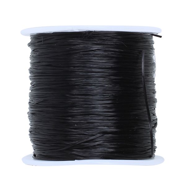 

new black stretchy elastic crystal string beading thread spool 50m, Black;white