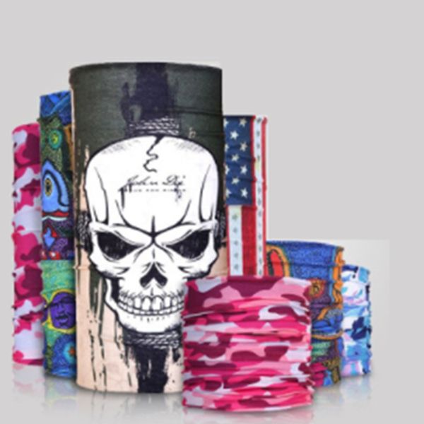 

halloween mask festival masks skull skeleton holy outdoor motorcycle bike multi function neck warmer half facial mask scarf, Blue;gray