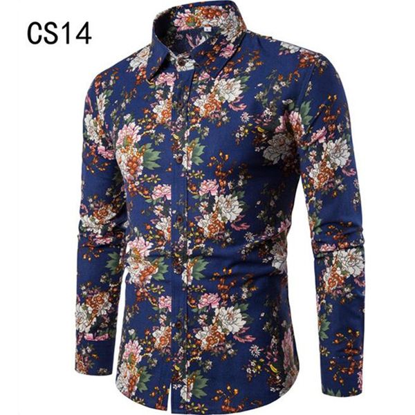 

mens long sleeve shirts 2019 new spring flower printed floral mens shirts casual hawaiian beach summer masculina camisetas -5xl, White;black
