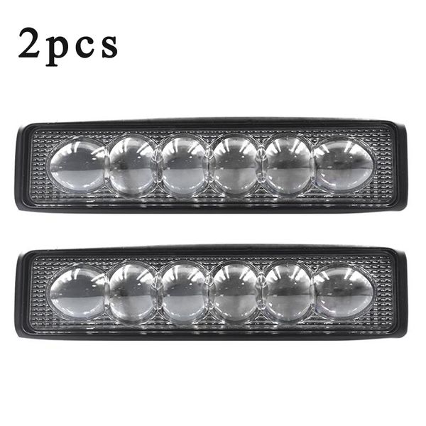 

car led 18w work light strobe lamp bar 3 color off-road inspection bulbs 6000k