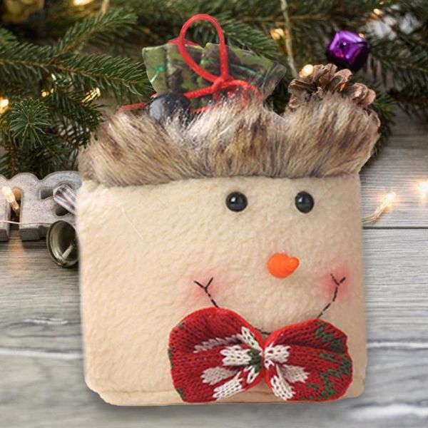 

children linen drawstring candy gift bag apple bag merry christmas supplies