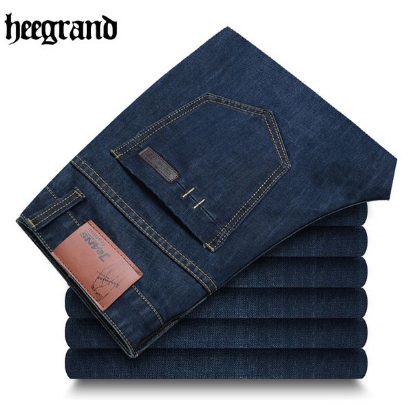 

hee grand 2017 mens comfortable fashion jeans fashion shorts straight fit male jeans mkn1004, Blue