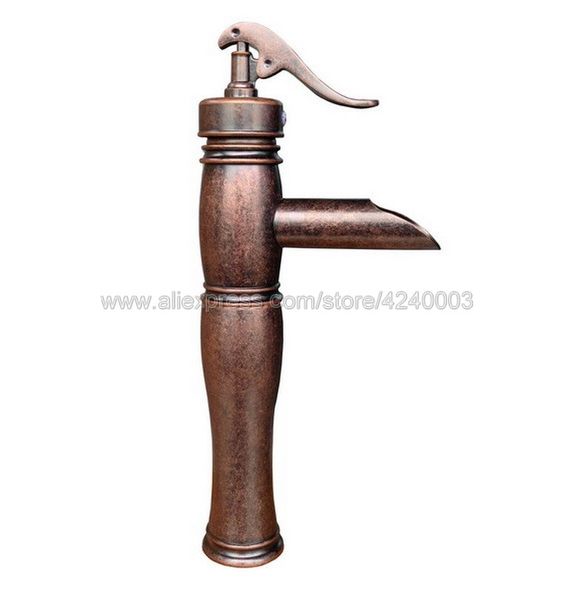 2019 Antique Copper Water Pump Look Style Copper Basin Faucets