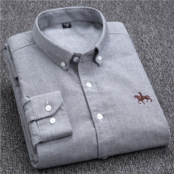 

new plus size new oxford fabric 100 %cotton excellent comfortable slim fit button collar business men casual shirts sale, White;black
