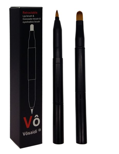 

vôsaidi double-sided retractable lip brush travel lipstick makeup brush eyeshadow and concealer brush for female,woman