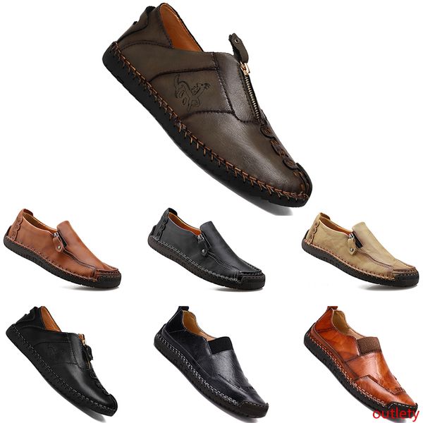 

fashion men s casual leather shoes espadrilles triple black brown khaki breathable outdoor jogging walking shoes main13