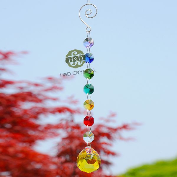 

красочный висячие кристаллы suncatcher призма окно подвеска фэншуйте deco домашнего украшение кристалл призма люстра части