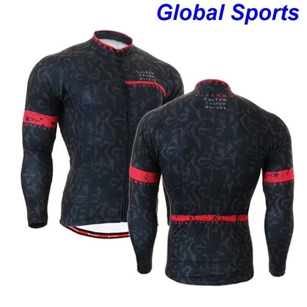 

2020 fashion black men cycling jackets for spring autumn long sleeve sports outwear for riding biking size s-3xl, Black;red