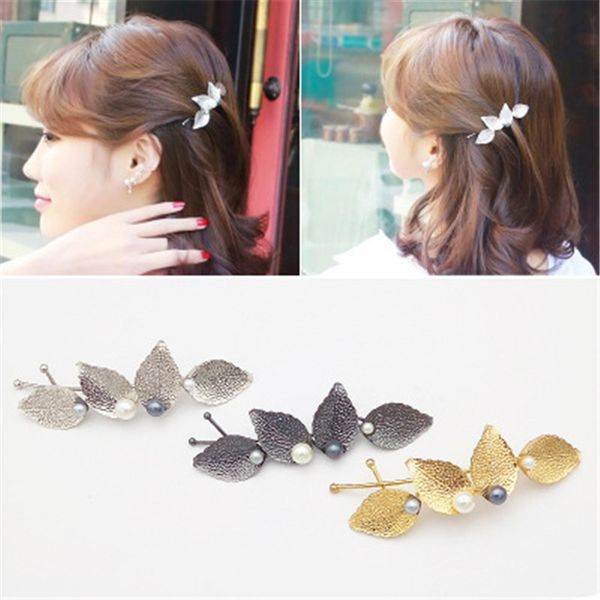 2020 Korean Style Trend Hair Accessories New Alloy Leaves Retro