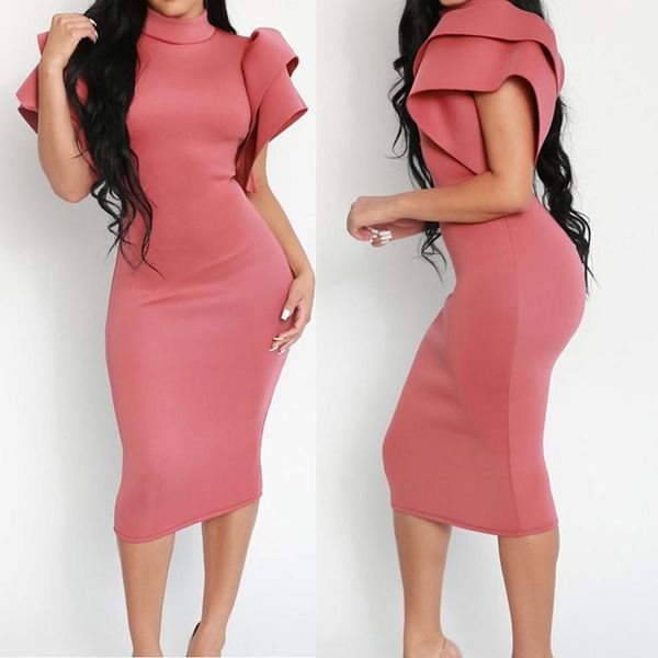 

women's large size retro turtle cloak sleeve pencil dress female spring and summer party fashion simple c, Black;gray