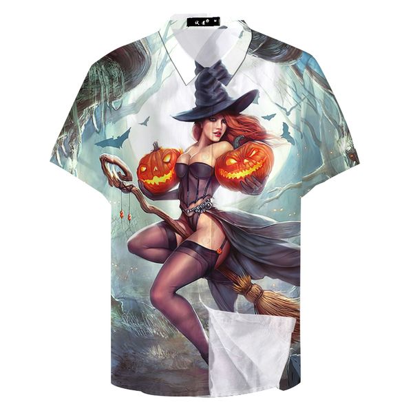 

2019 cartoon print men girl printing custom casual shirt, White;black