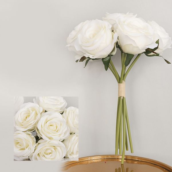 

7-head artificial flower rose simulation peony fake cloth for wedding home decor