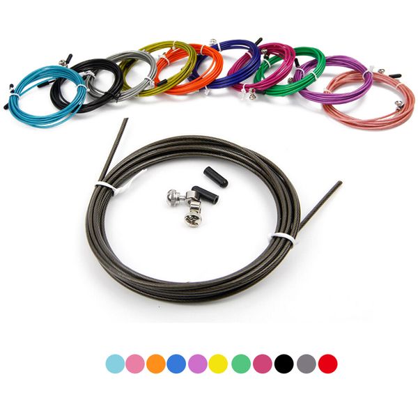 

50pc/lot replaceable wire cable skipping rope spare ropes for speed jump ropes