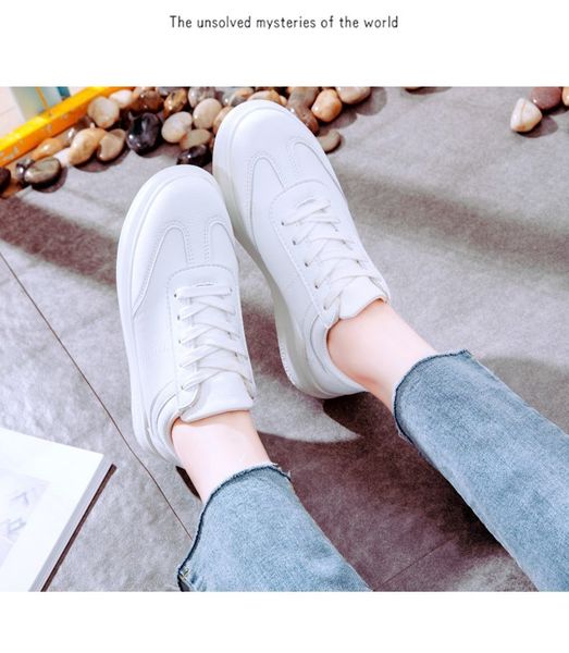 

women's shoes 2019 fashion trend casual shoes white designer sneakers walking jogging shoes, Black