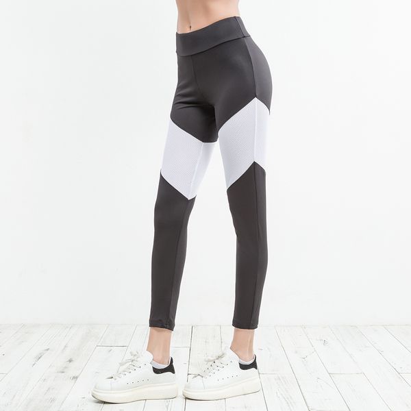 

high waist sport fitness leggings women pants workout gym elastic jogging running yoga sport women pants sportswear pant, Black;blue