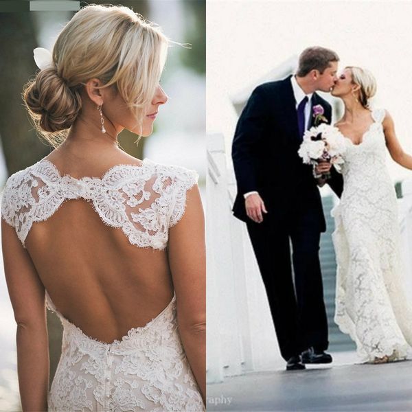 

2020 a-line wedding dresses sweetheart sleeveless appliqued lace wedding gown hollow back custom made sweep train robes de mariÃ©e, White