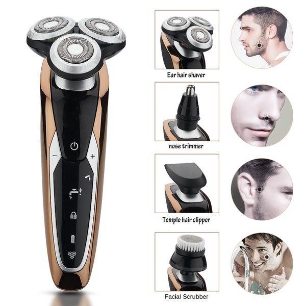 

electric shaver for men professional 4 in 1 multifunctional rechargeable hair shaving machine washable hair cutting device