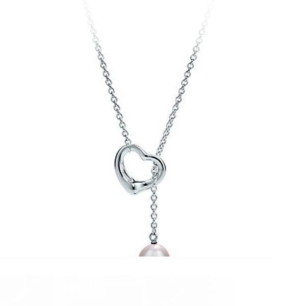 

fashion 925 silver philippine heart with pearl jewelry 925 silver necklace valentine's day holiday gifts hot