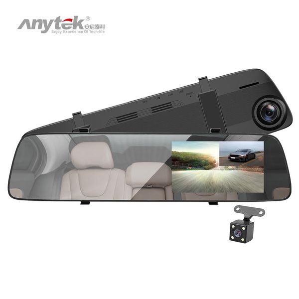 

anytek a5+ 4.5 inch car dvr camera rearview mirror dash cam hd 1080p car driving recorder 120 degree wide angle video recorder