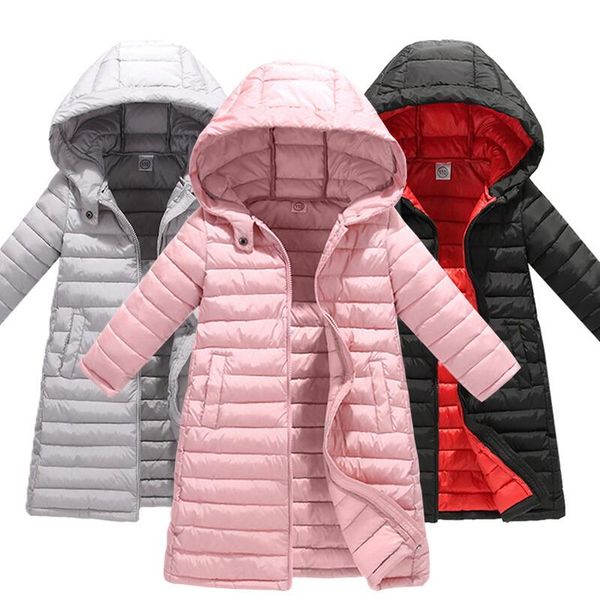 

winter jacket girls duck down thicken coat light boys snow wear children's autumn jackets baby boys down coat jackets outerwear, Blue;gray