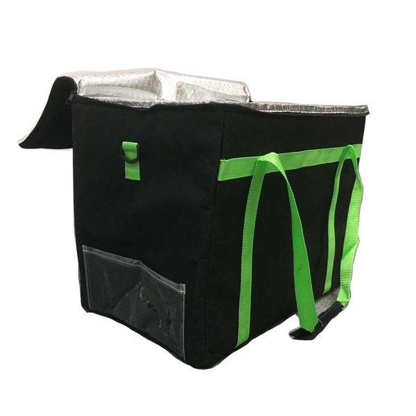 

1pc pizza delivery bag black insulated thermal food storage holder pizza boxes pizza delivery bag