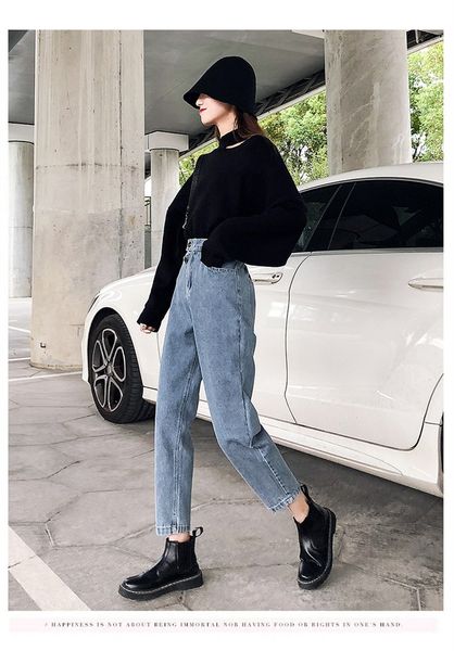 

ay waist jeans since western style restoring ancient ways, Blue